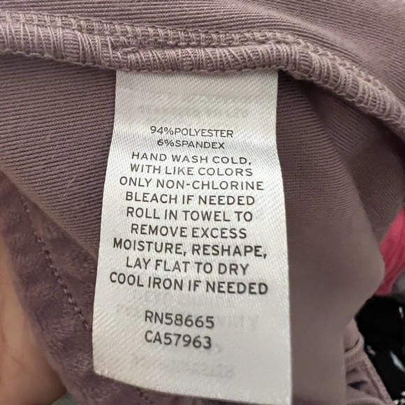 Abound NWT Velour Track Pants High Rise Purple Morn Elastic Waist Lounge - Picture 5 of 5